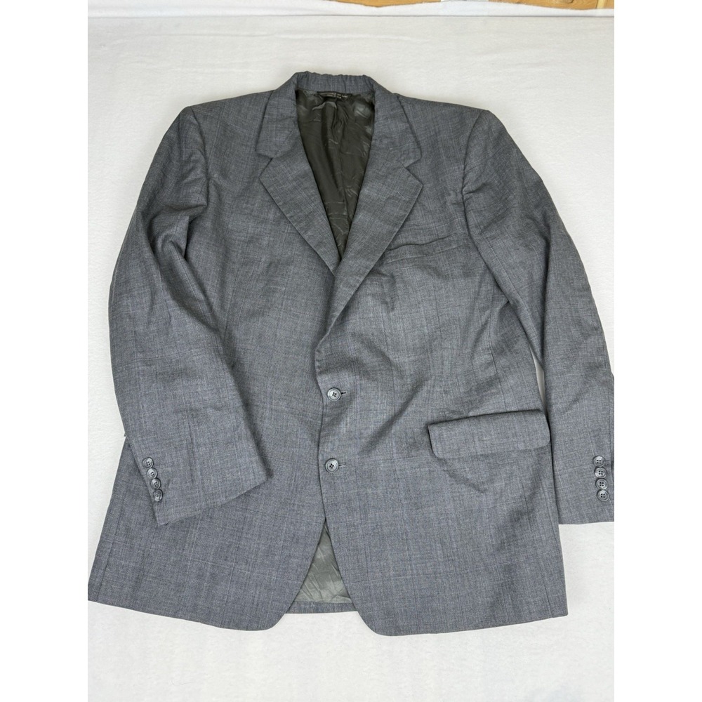 LACROSSE Men's Size 48 L‎ Blazer Sport Coat Suit Jacket Grey Vintage